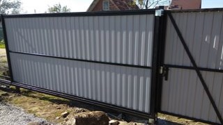 Купить сваи для ворот в Благовещенск. Заказать ворота на сваях под ключ от 22111 руб