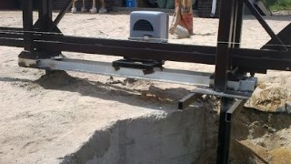 Купить сваи для ворот в Благовещенск. Заказать ворота на сваях под ключ от 22111 руб
